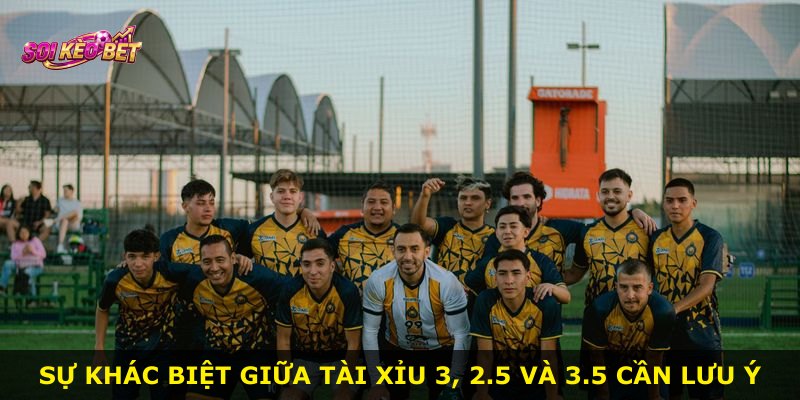 Sự khác biệt giữa Tài Xỉu 3, 2.5 và 3.5 cần lưu ý
